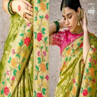 Kimora Sindhuri Kashi Wholesale Banarasi Silk With Heavy Handwork And Embroidery Designer Sarees