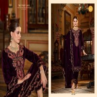 Belliza Gulzaar Wholesale Pure Velvet With Embroidery Winter Dress Material