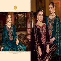 Belliza Gulzaar Wholesale Pure Velvet With Embroidery Winter Dress Material