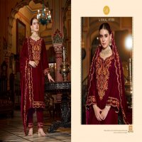 Belliza Gulzaar Wholesale Pure Velvet With Embroidery Winter Dress Material