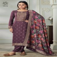 Vinay Kervin Aadhira Vol-7 Wholesale Viscose Pashmina Jacquard Winter Salwar Suits