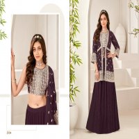 Khushi Sonakshi Wholesale Georgette Shrug Set With Skirt And Embroidery Collection