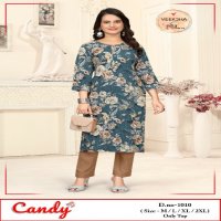 candy by veeksha lycra imported daily wear readymade combo set kurti