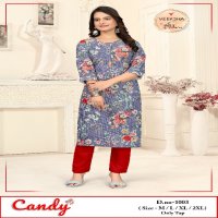 candy by veeksha lycra imported daily wear readymade combo set kurti