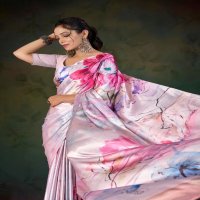 divyani vol 4 by kashvi creation 1001-1008 satin print saree