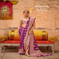 Kreshva Alaknanda Wholesale Twp Georgette With Weaving Butta Border Party Wear Sarees