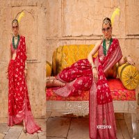 Kreshva Alaknanda Wholesale Twp Georgette With Weaving Butta Border Party Wear Sarees