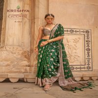 Kreshva Alaknanda Wholesale Twp Georgette With Weaving Butta Border Party Wear Sarees