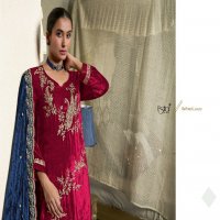 Esta Meher Wholesale Pure Silk Velvet With Fancy Cord Embroidery Work Winter Suits