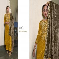 Esta Meher Wholesale Pure Silk Velvet With Fancy Cord Embroidery Work Winter Suits