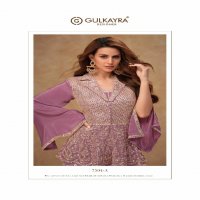 Gulkayra Gulab Wholesale Real Chinon Fabrics Free Size Stitched Suits