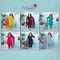 Paavis Kayal Wholesale Heavy Vertical Kurtis With Bottom And Dupatta