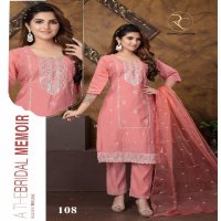 Ramdev Fiza Vol-1 Wholesale Heavy Roman With Embroidery 3 Piece Salwar Suits