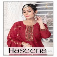 Ramdev Haseena Vol-1 Wholesale Heavy Vergitan Silk Top With Pant And Dupatta