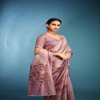 Kala Jamun Gouri Wholesale Pure Tusser With Handwork Sarees