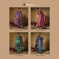 Ibiza Chitthi Wholesale Pure Morcco Silk Jacquard With Velvet Patch Salwar Suits