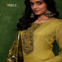 Ibiza Nemyra Wholesale Pure Mosrcco Silk With Velvet Patch Salwar Suits