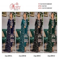 Motifz D.no 2030 Wholesale Velvet 9000 Pakistani Concept Salwar Suits