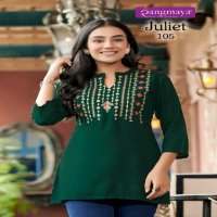 Rangmaya Juliet Wholesale Reyon Fabrics Tunics Short Tops