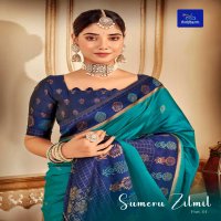 sumeru zilmil by siddharth silk mills fancy designer silk saree supplier