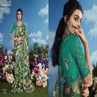 Kimora Premium Bagicha Wholesale Pure Brasso With Raw Silk With Work Designer Sarees