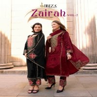 Ibiza Zairah Vol-2 Wholesale Pure Viscose Velvet With Embroidery Work Winter Suits