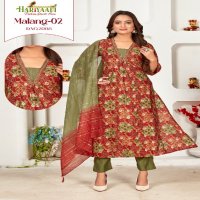 Hariyaali Malang Vol-2 Wholesale Kali Pattern Readymade Suits Combo