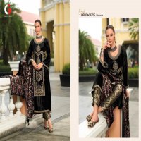 riwayat by gull jee heavy embroidery winter wear 3pcs velvet collection