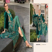 riwayat by gull jee heavy embroidery winter wear 3pcs velvet collection