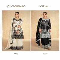 vihani by aashirwad creation chinon readymade exclusive 3pcs dress