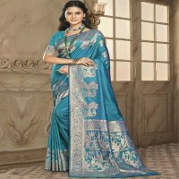 bunawat silk priya wedding festival wear silk fabric saree collection