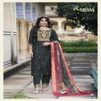 Karissa Riya Wholesale Viscose Gadwal Silk Kurtis With Pant And Dupatta