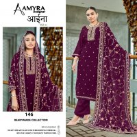 Amyra Aaina Vol-11 Wholesale Heavy Real Georgette Designer Salwar Suits