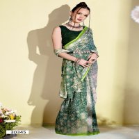 Vallabhi Viransha Wholesale Floral Print Georgette Fabrics Sarees