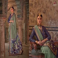 Rewaa Padmavat Vol-3 Wholesale Poly Viscose Silk With Aqua Finish Designer Sarees