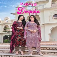 KAVYA DEEPIKA VOL 27 READYMADE BEAUTIFUL STRAIGHT KURTI PANT DUPATTA