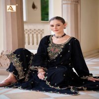 Alok Shabnam Wholesale Premium Velvet With Designer Work Winter Suits