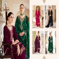 Alok Shabnam Wholesale Premium Velvet With Designer Work Winter Suits