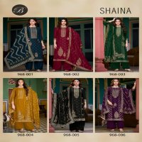 Belliza Shaina Wholesale Pure Viscose Pashmina Twill Jacquard Winter Suits