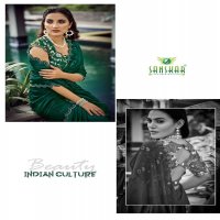 sanskar tex prints husn simmer new trendy saree wholesaler