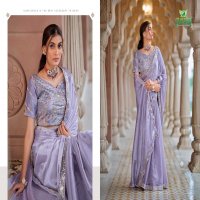 heer by sanskar tex prints 1001-1006 fancy chiffon saree with stitch blouse