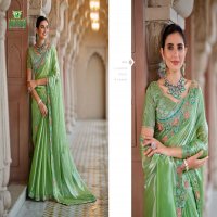 heer by sanskar tex prints 1001-1006 fancy chiffon saree with stitch blouse