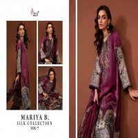 shree fabs mariya b silk collection vol 7 satin pakistani suits