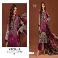 shree fabs mariya b silk collection vol 7 satin pakistani suits