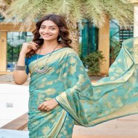 saumya divisha dull moss brasso printed saree