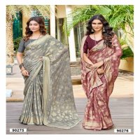 saumya divisha dull moss brasso printed saree