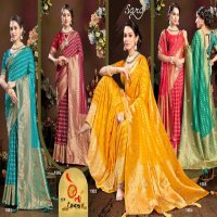 Saroj Peacock Silk Vol-4 Wholesale Pure Crepe Georgette Sarees