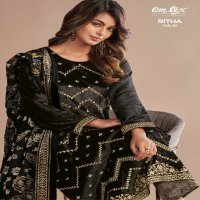 Omtex Ritha Vol-10 Wholesale Pure Viscose Velvet With Embroidery Winter Suits