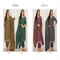 Omtex Simar Rimona Wholesale Special Viscose With Embroidery Work Salwar Suits