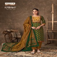 MAYUR CREATION AJARAKH VOL 4 COTTON THREAD WORK READYMADE 3PCS SET